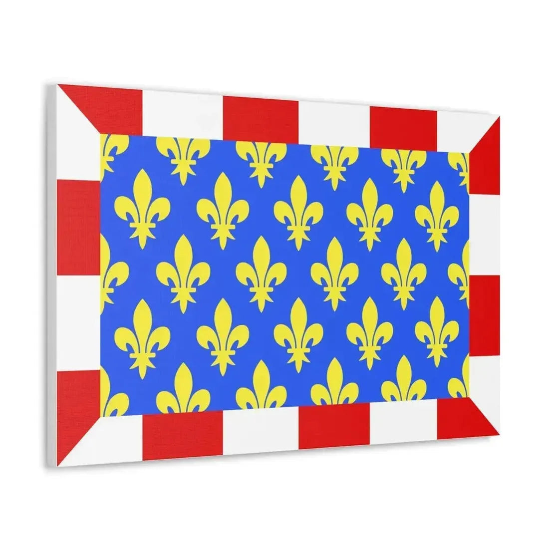 Flag of Indre et Loire France - Canvas Wall Art - The Sticker Space