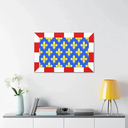 Flag of Indre et Loire France - Canvas Wall Art - The Sticker Space