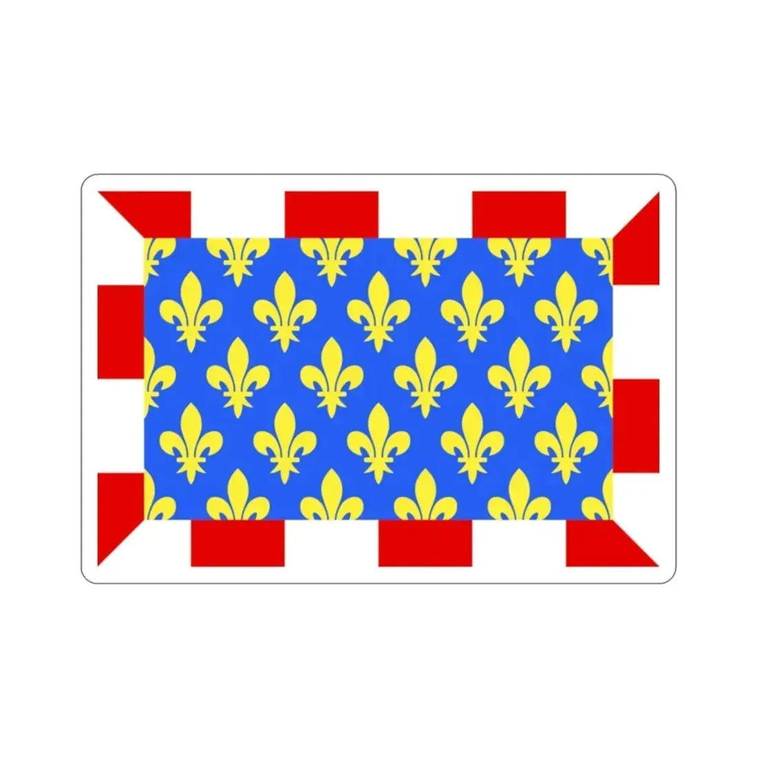 Flag of Indre et Loire France STICKER Vinyl Die-Cut Decal 2 Inch - The Sticker Space