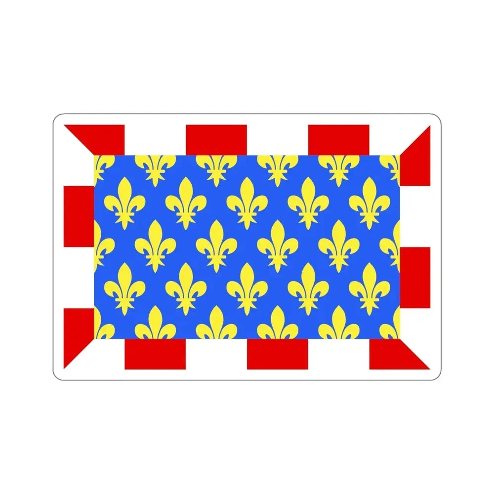 Flag of Indre et Loire France STICKER Vinyl Die-Cut Decal - The Sticker Space