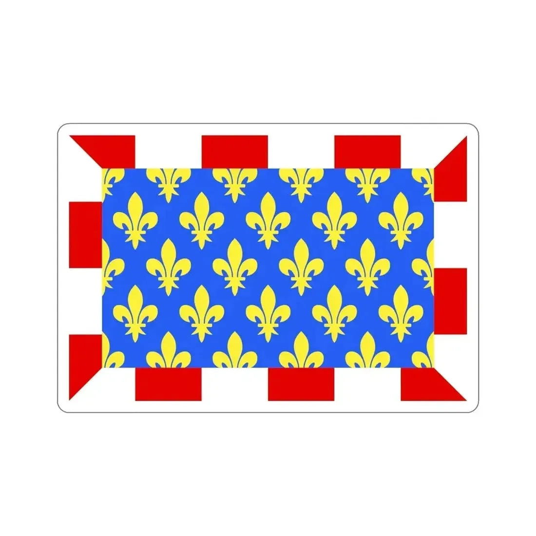 Flag of Indre et Loire France STICKER Vinyl Die-Cut Decal - The Sticker Space
