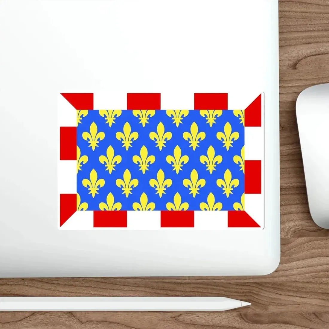 Flag of Indre et Loire France STICKER Vinyl Die-Cut Decal - The Sticker Space