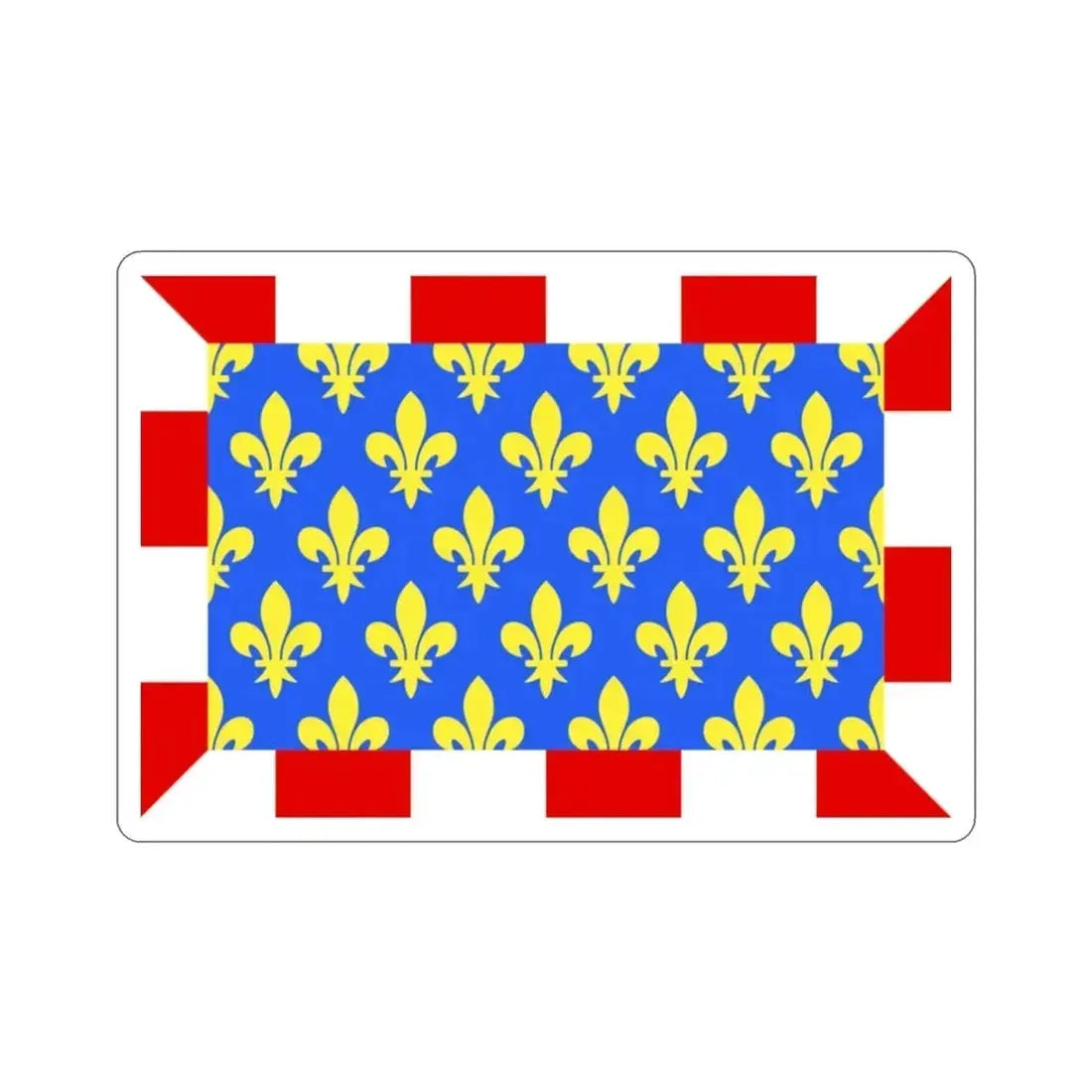 Flag of Indre et Loire France STICKER Vinyl Die-Cut Decal - The Sticker Space