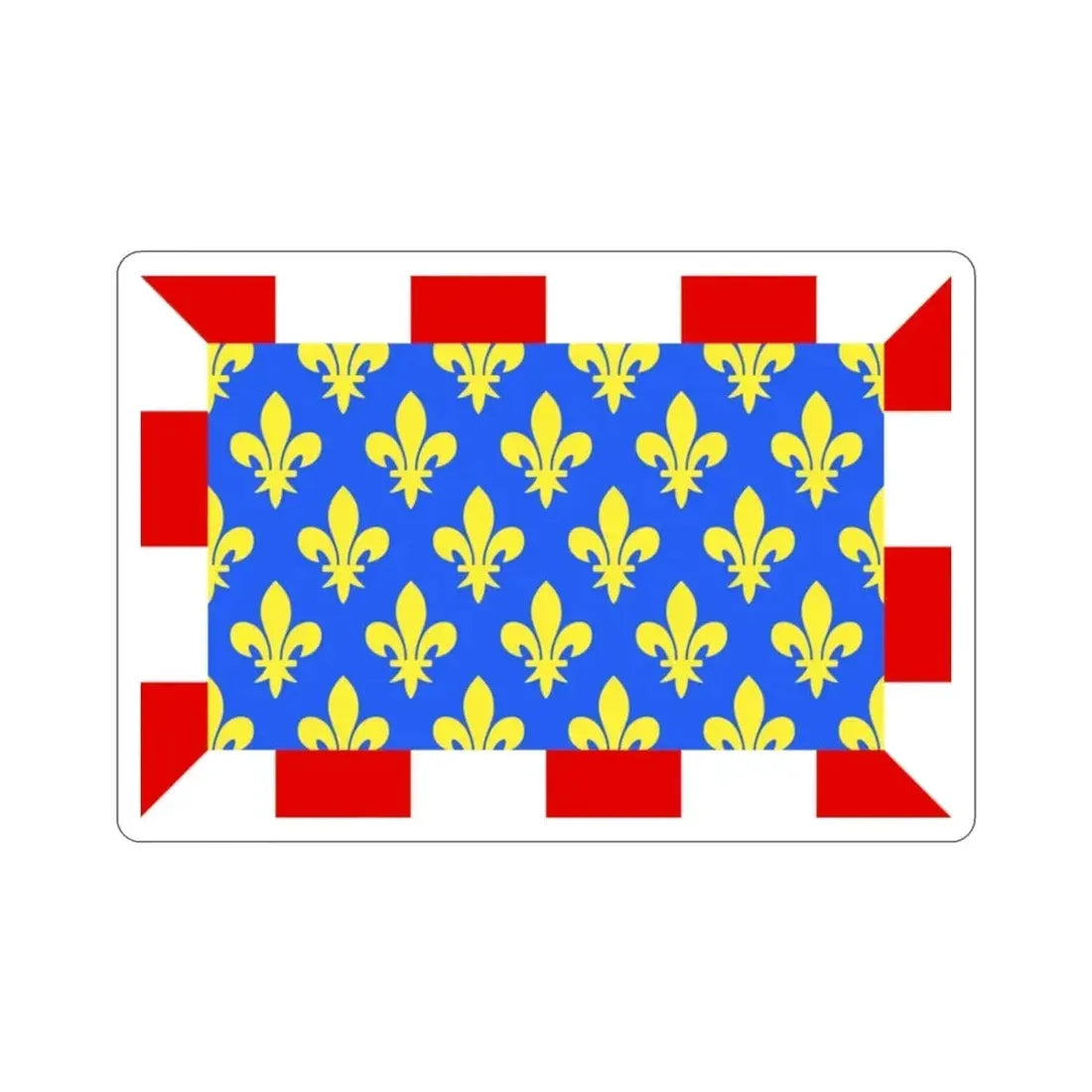 Flag of Indre et Loire France STICKER Vinyl Die-Cut Decal - The Sticker Space