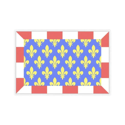 Flag of Indre et Loire France - STICKER Vinyl Kiss-Cut Decal 2 Inch Transparent - The Sticker Space