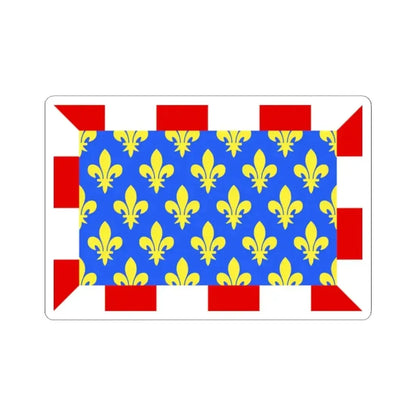 Flag of Indre et Loire France - STICKER Vinyl Kiss-Cut Decal 2 Inch White - The Sticker Space