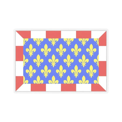Flag of Indre et Loire France - STICKER Vinyl Kiss-Cut Decal 4 Inch Transparent - The Sticker Space