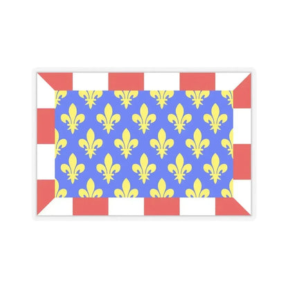 Flag of Indre et Loire France - STICKER Vinyl Kiss-Cut Decal 6 Inch Transparent - The Sticker Space