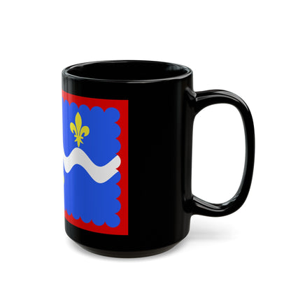 Flag of Indre France - Black Coffee Mug-The Sticker Space