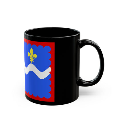 Flag of Indre France - Black Coffee Mug-The Sticker Space