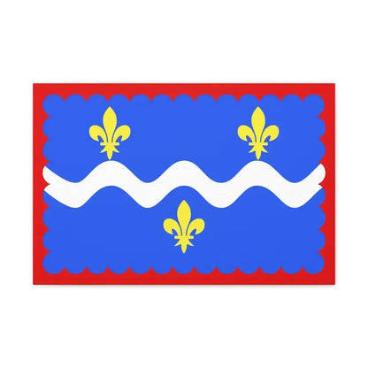 Flag of Indre France - Canvas Wall Art 24″ x 16″ 1.25" - The Sticker Space
