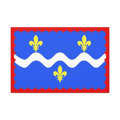 Flag of Indre France - Canvas Wall Art 30" x 20" 1.25" - The Sticker Space