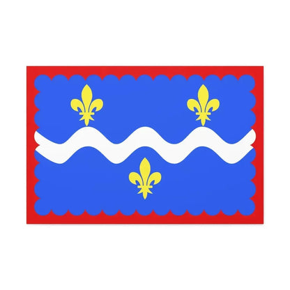 Flag of Indre France - Canvas Wall Art 36" x 24" 1.25" - The Sticker Space