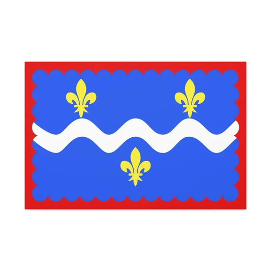 Flag of Indre France - Canvas Wall Art 36" x 24" 1.25" - The Sticker Space