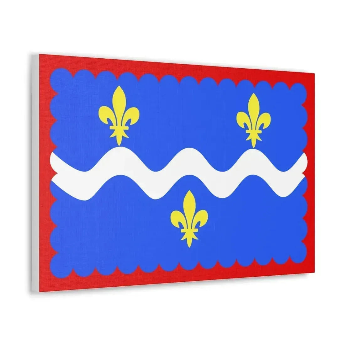 Flag of Indre France - Canvas Wall Art - The Sticker Space