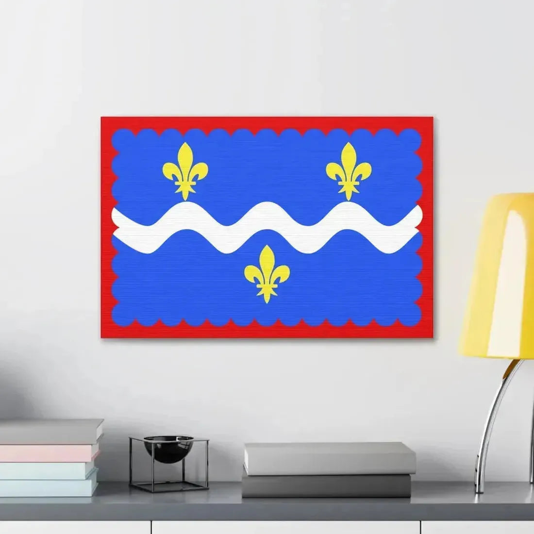 Flag of Indre France - Canvas Wall Art - The Sticker Space