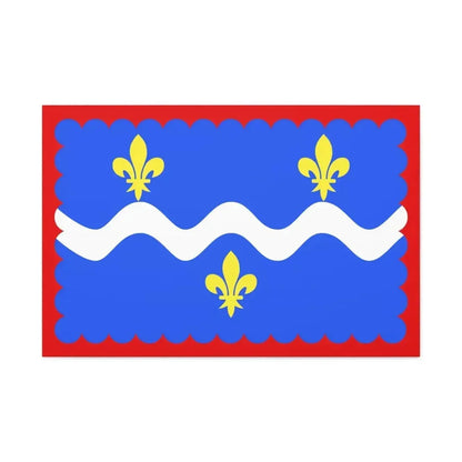 Flag of Indre France - Canvas Wall Art - The Sticker Space