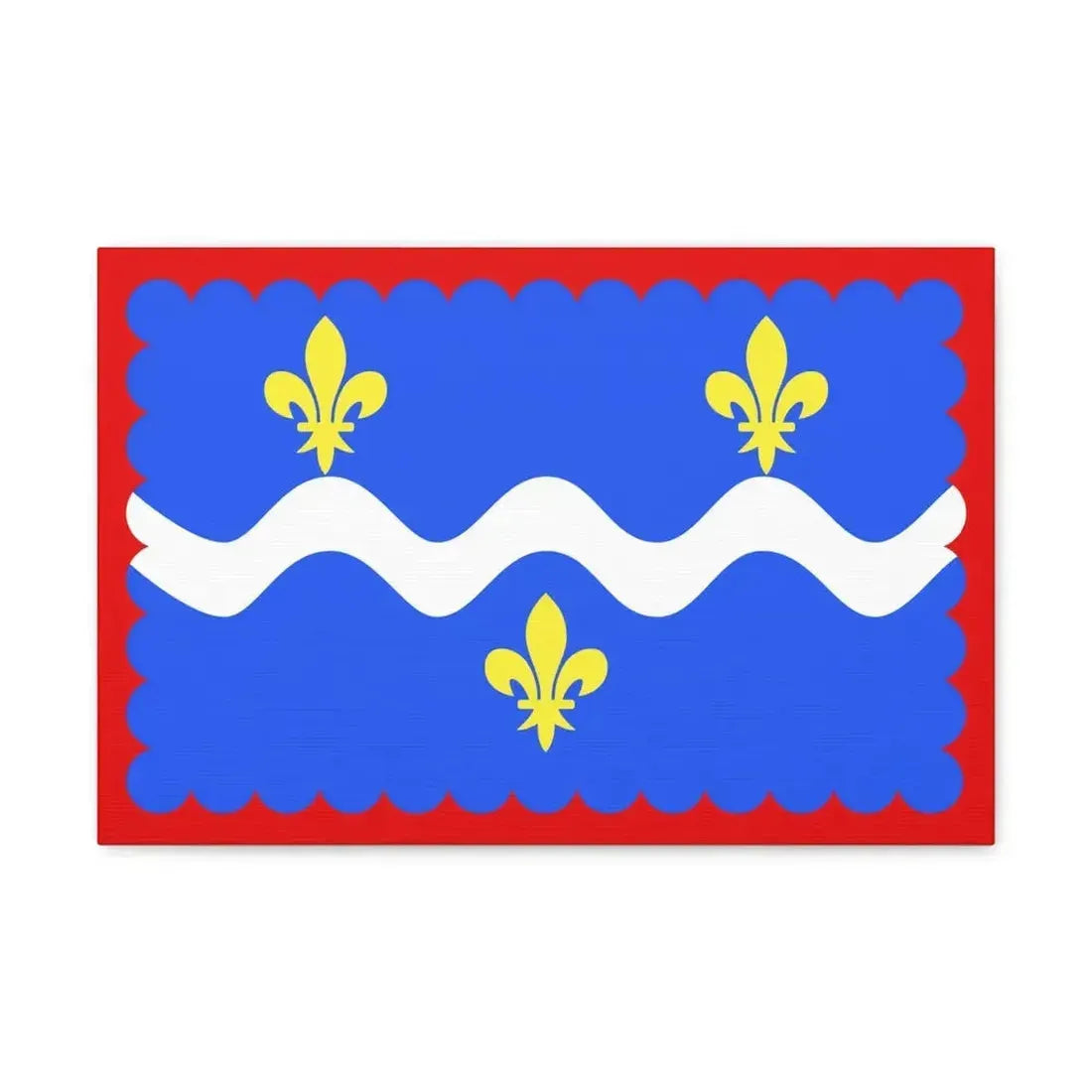Flag of Indre France - Canvas Wall Art - The Sticker Space