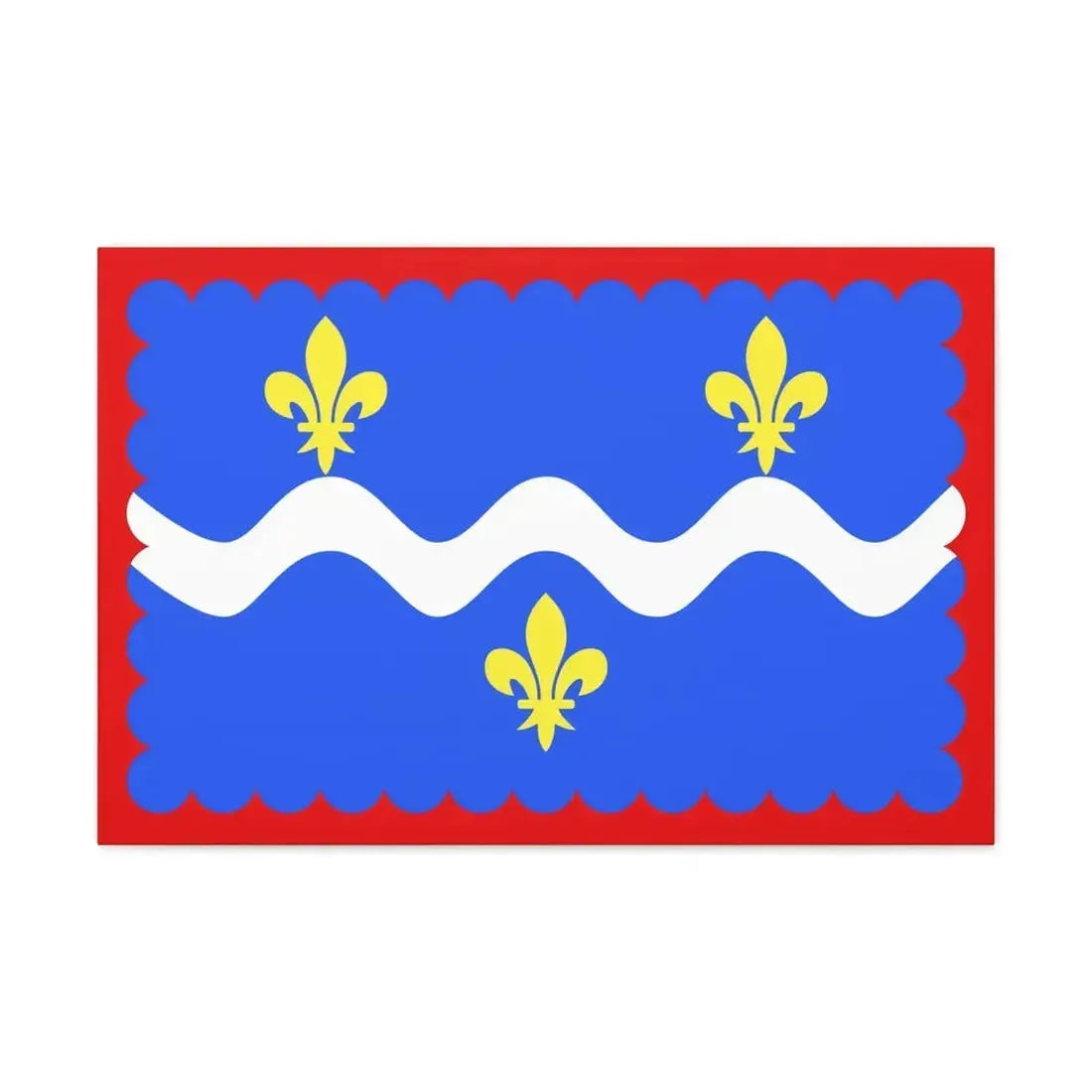 Flag of Indre France - Canvas Wall Art - The Sticker Space