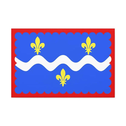 Flag of Indre France - Canvas Wall Art - The Sticker Space