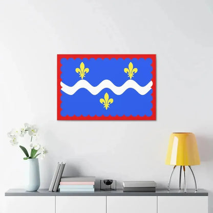 Flag of Indre France - Canvas Wall Art - The Sticker Space