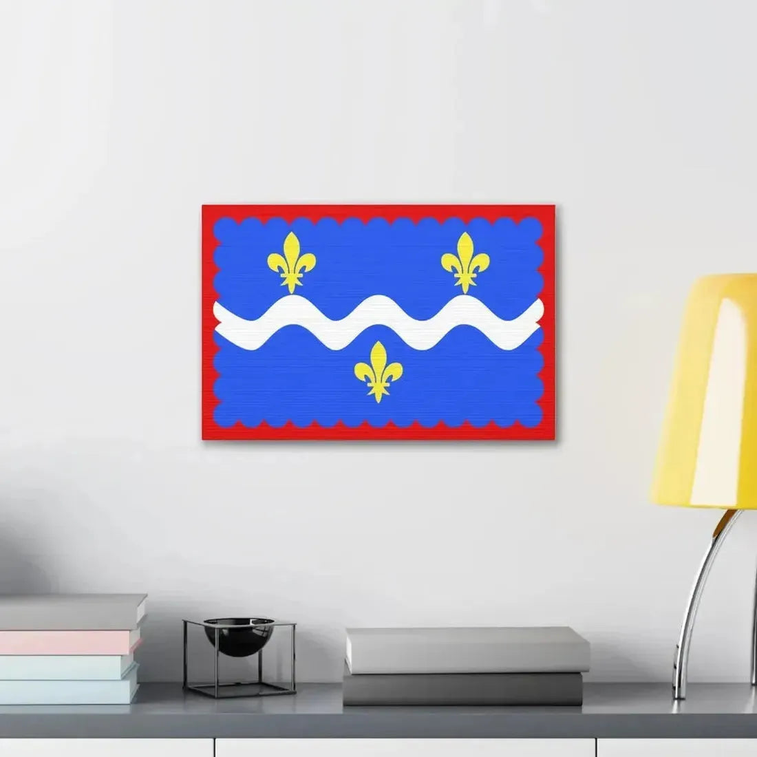 Flag of Indre France - Canvas Wall Art - The Sticker Space