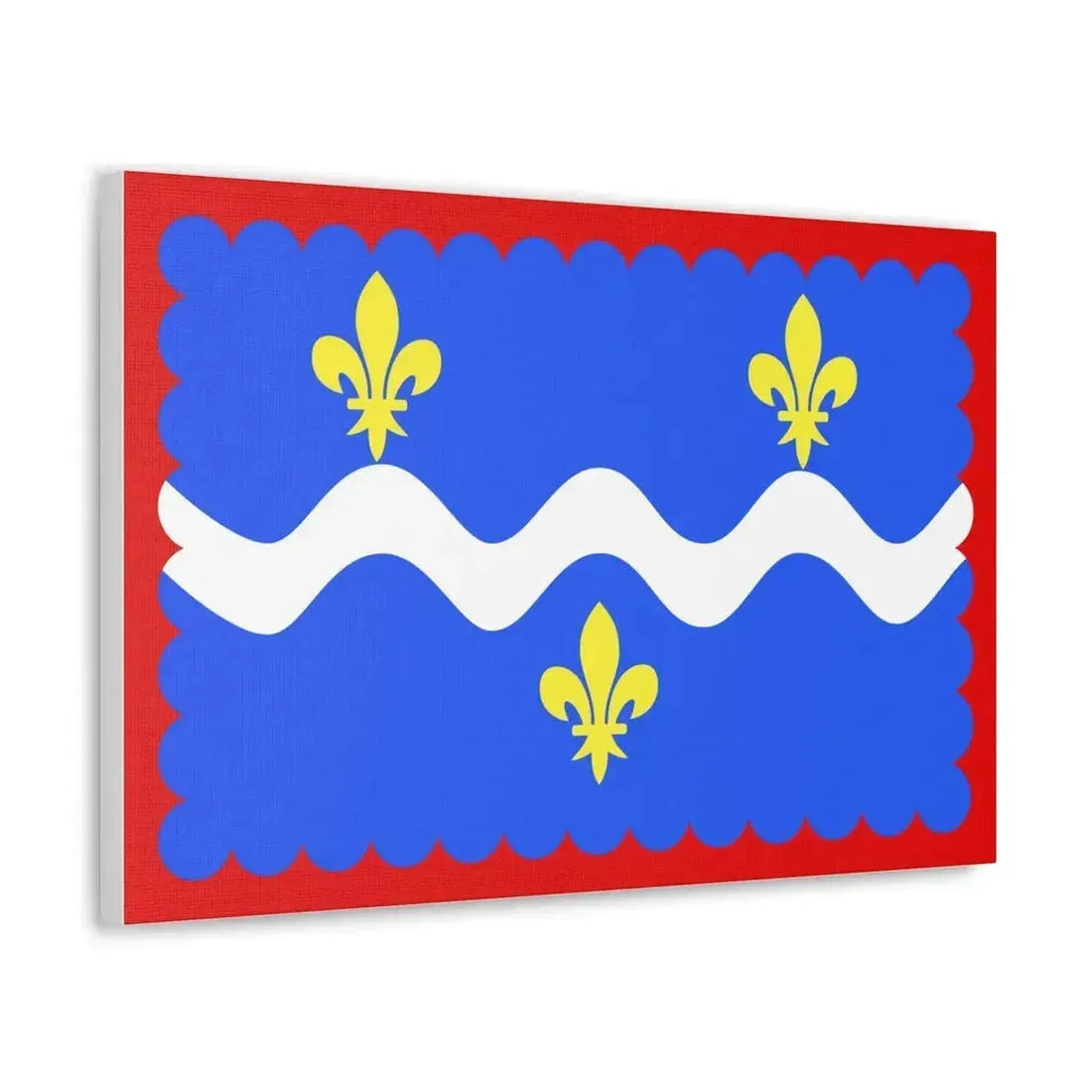 Flag of Indre France - Canvas Wall Art - The Sticker Space