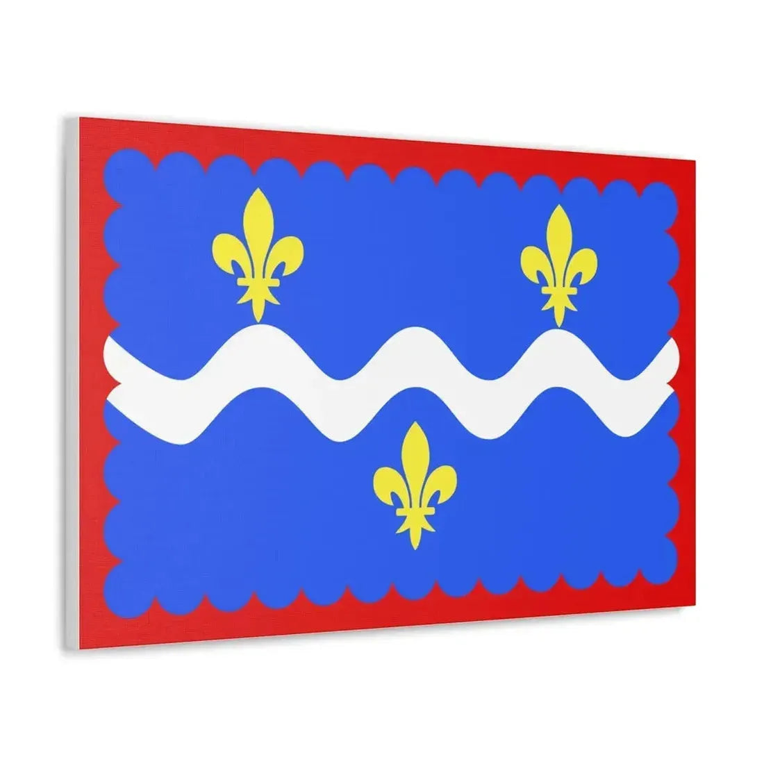 Flag of Indre France - Canvas Wall Art - The Sticker Space