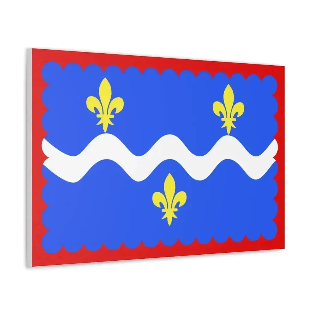Flag of Indre France - Canvas Wall Art - The Sticker Space
