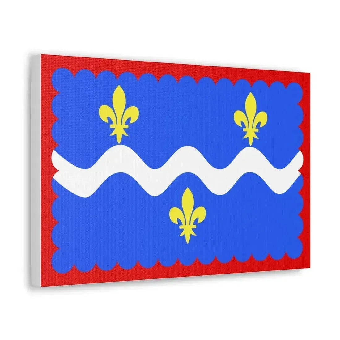 Flag of Indre France - Canvas Wall Art - The Sticker Space