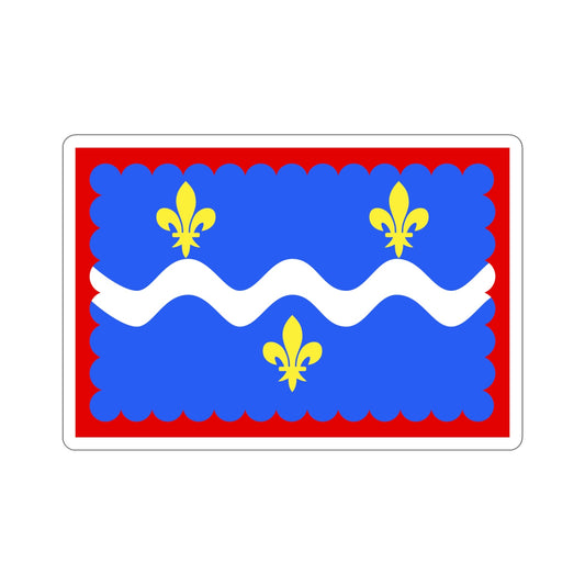 Flag of Indre France STICKER Vinyl Die-Cut Decal-6 Inch-The Sticker Space