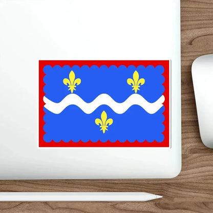 Flag of Indre France STICKER Vinyl Die-Cut Decal - The Sticker Space