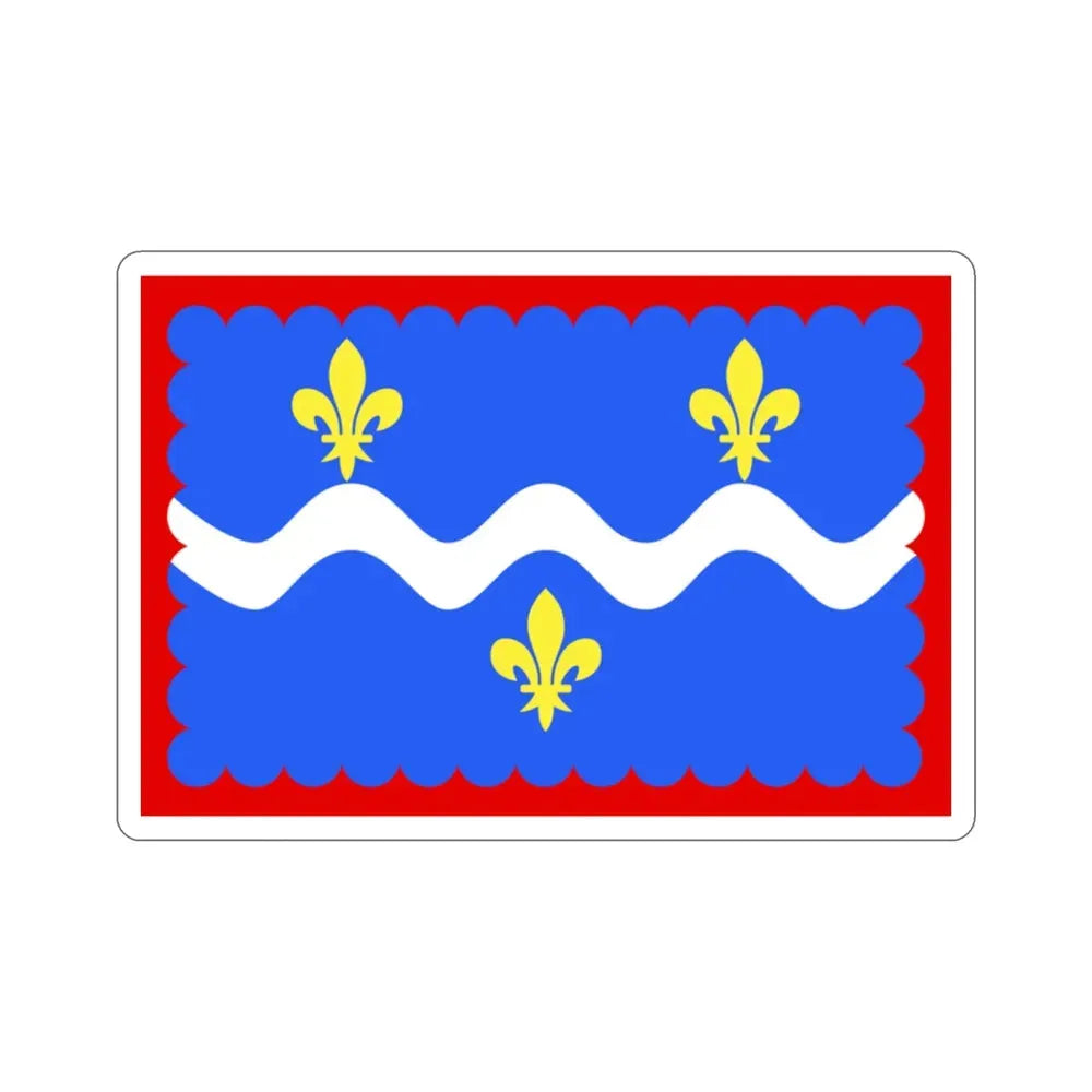 Flag of Indre France STICKER Vinyl Die-Cut Decal - The Sticker Space
