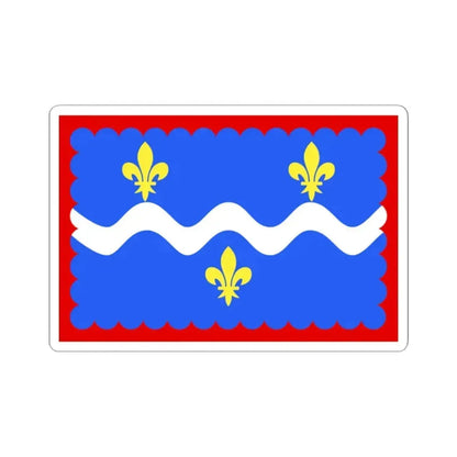 Flag of Indre France - STICKER Vinyl Kiss-Cut Decal 2 Inch White - The Sticker Space