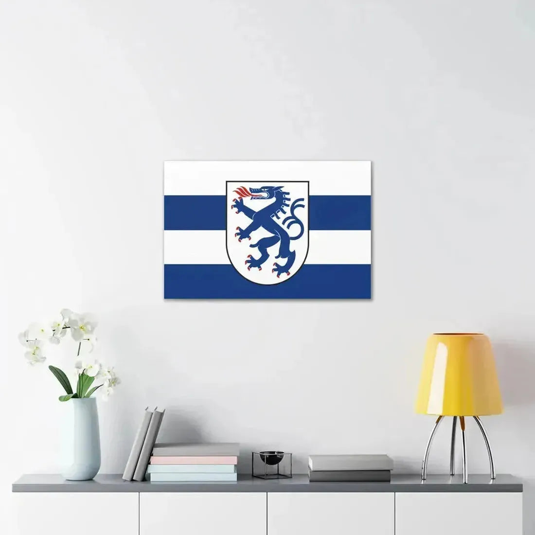 Flag of Ingolstadt Germany - Canvas Wall Art - The Sticker Space