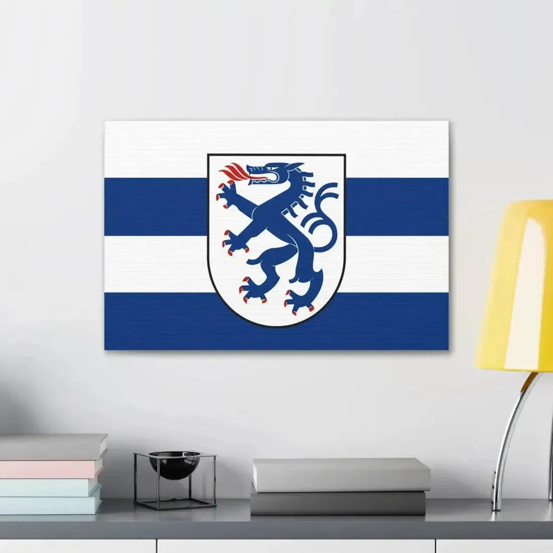 Flag of Ingolstadt Germany - Canvas Wall Art - The Sticker Space