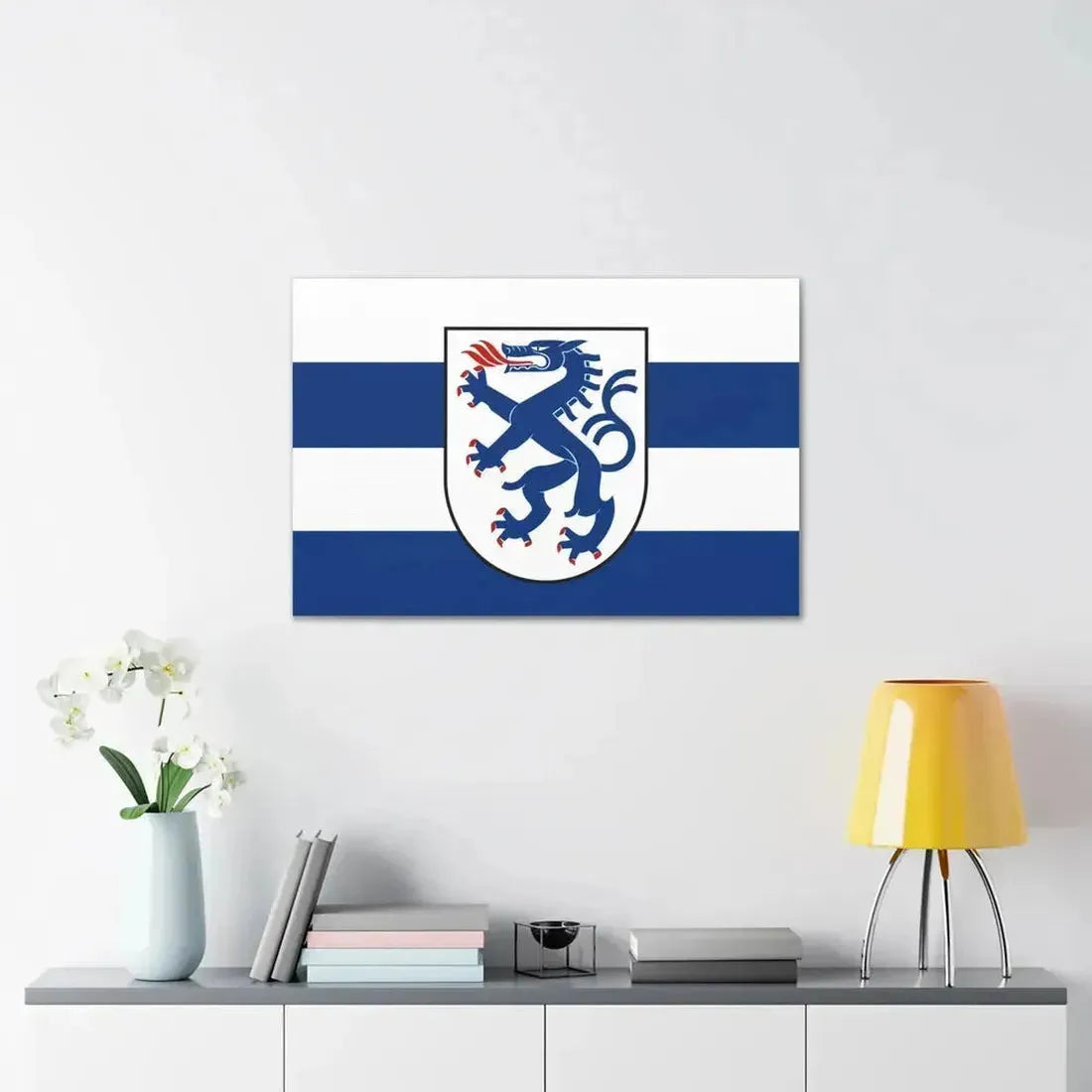 Flag of Ingolstadt Germany - Canvas Wall Art - The Sticker Space