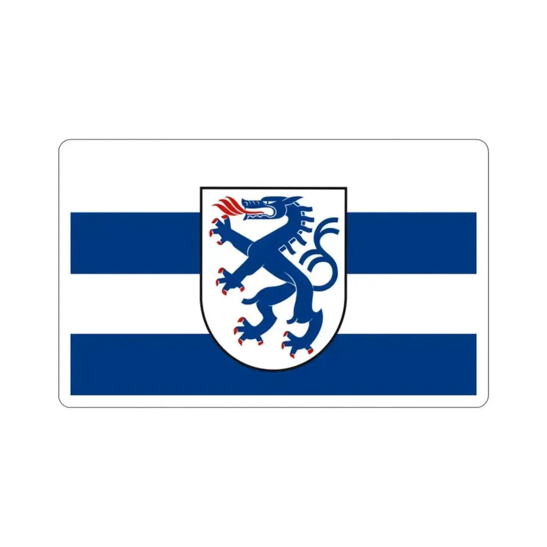 Flag of Ingolstadt Germany STICKER Vinyl Die-Cut Decal 2 Inch - The Sticker Space