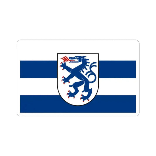 Flag of Ingolstadt Germany - STICKER Vinyl Kiss-Cut Decal 2 Inch White - The Sticker Space