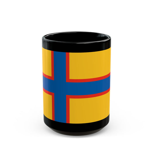 Flag of Ingrian Finns Estonia - Black Coffee Mug-15oz-The Sticker Space