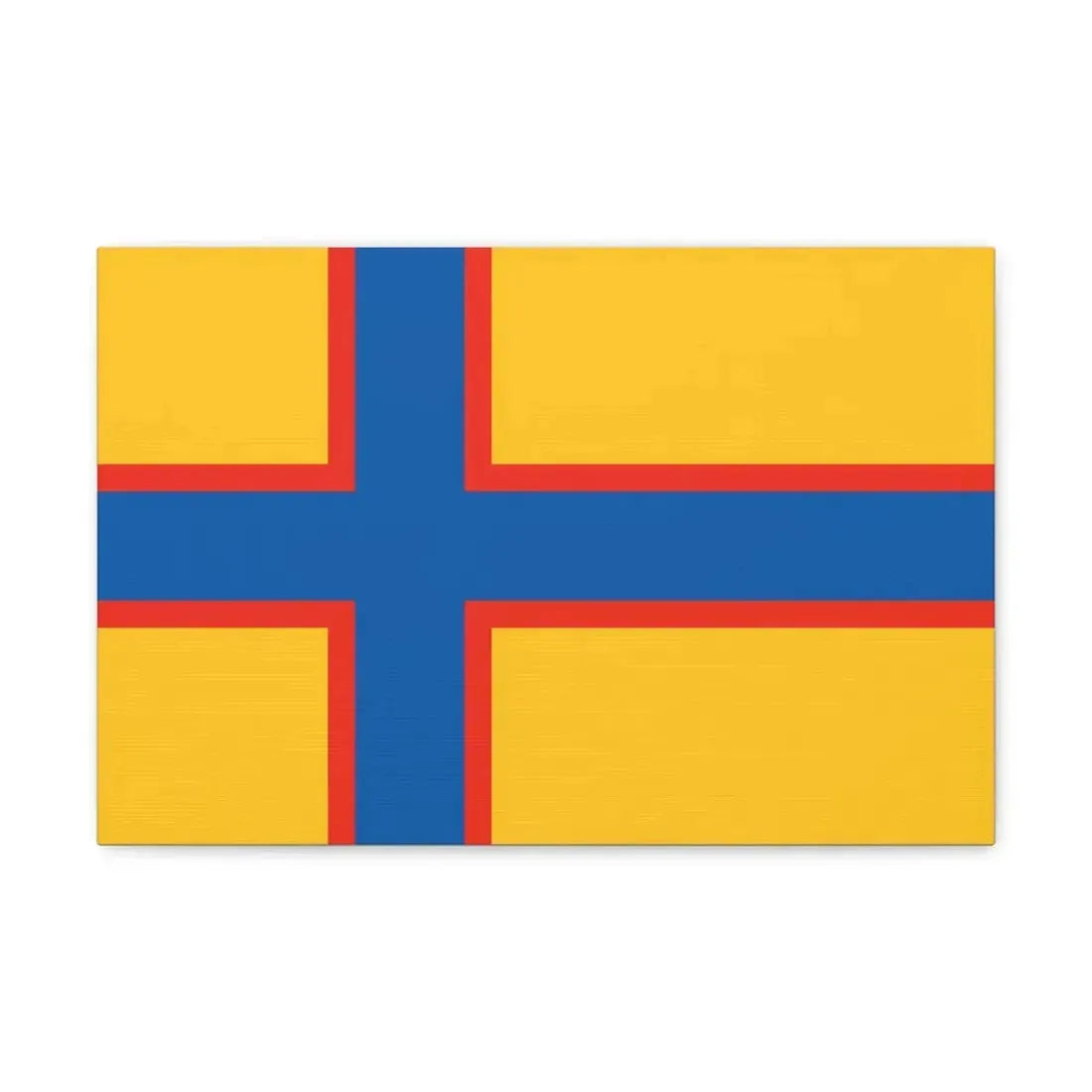 Flag of Ingrian Finns Estonia - Canvas Wall Art 18″ x 12″ 1.25" - The Sticker Space