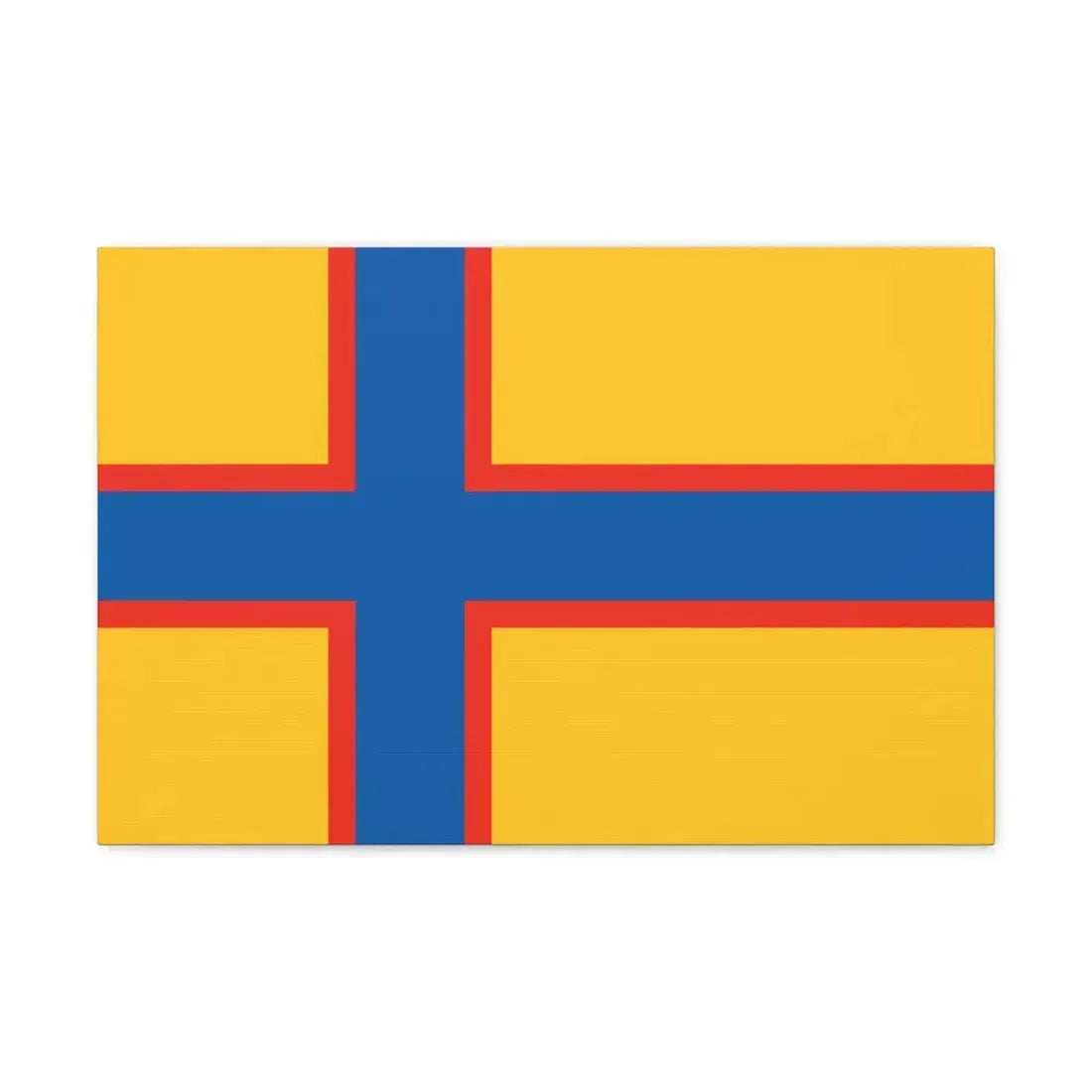 Flag of Ingrian Finns Estonia - Canvas Wall Art 24″ x 16″ 1.25" - The Sticker Space