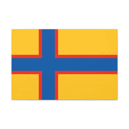 Flag of Ingrian Finns Estonia - Canvas Wall Art 24″ x 16″ 1.25" - The Sticker Space