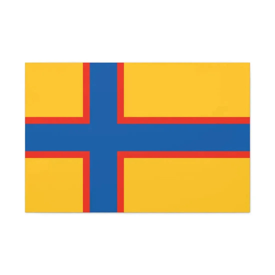 Flag of Ingrian Finns Estonia - Canvas Wall Art 36" x 24" 1.25" - The Sticker Space