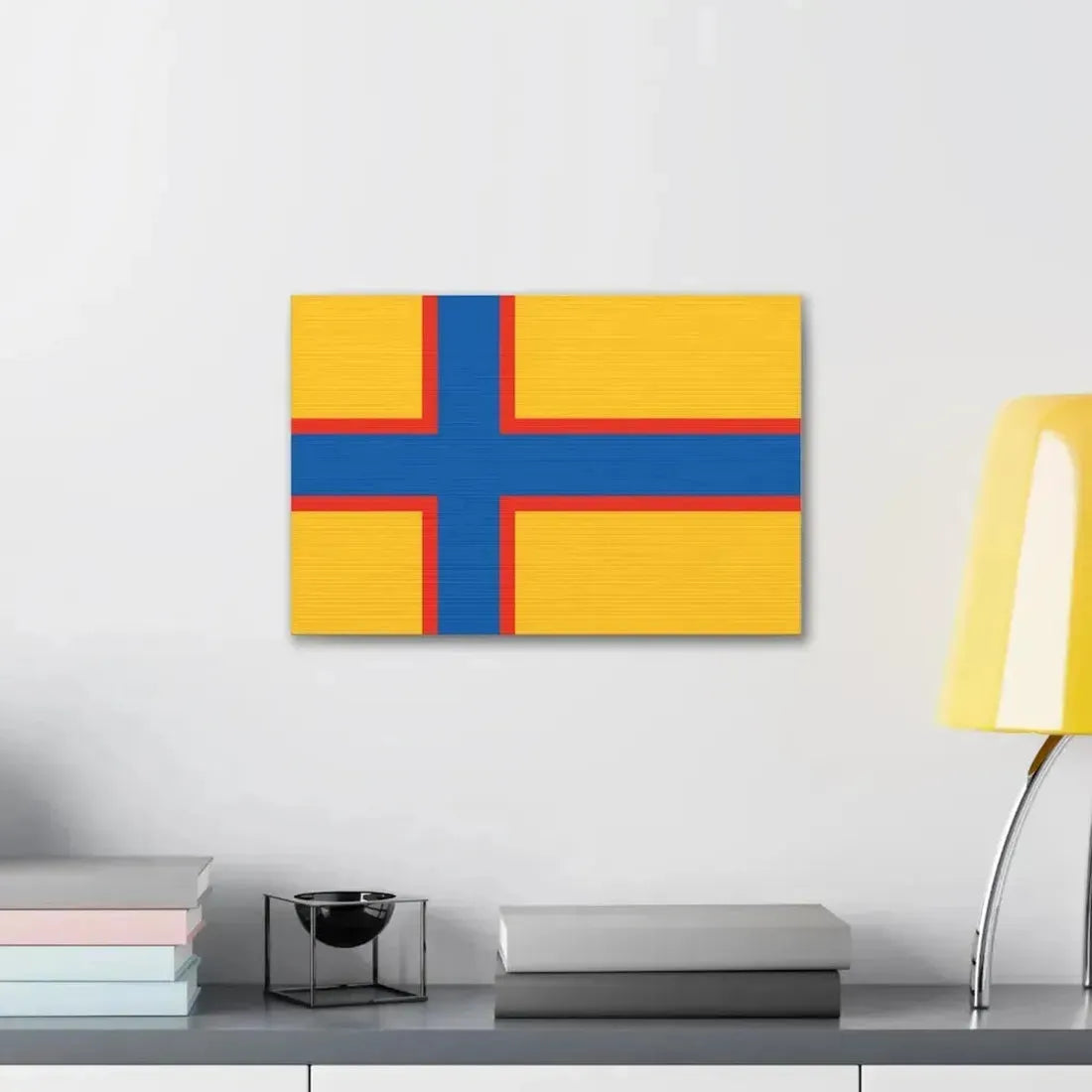 Flag of Ingrian Finns Estonia - Canvas Wall Art - The Sticker Space