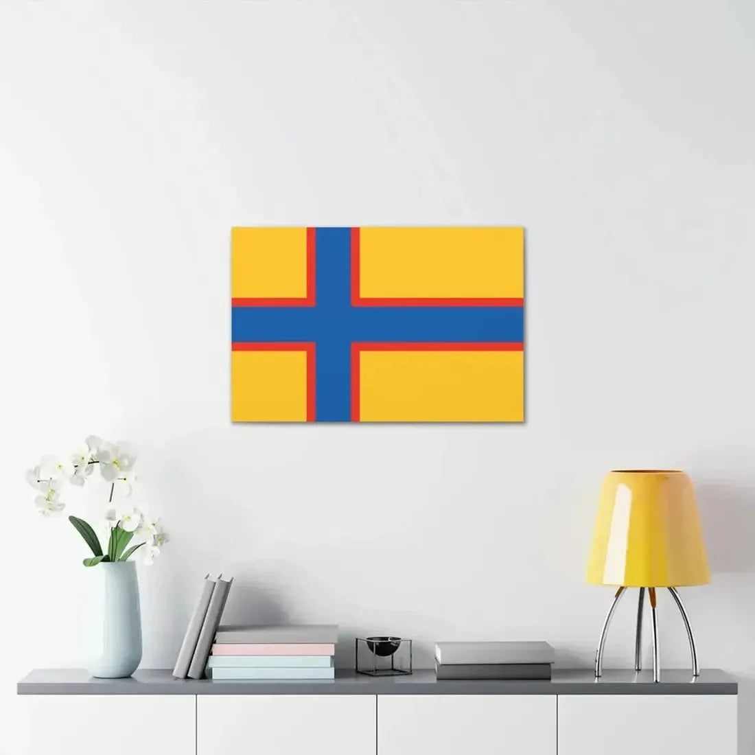 Flag of Ingrian Finns Estonia - Canvas Wall Art - The Sticker Space