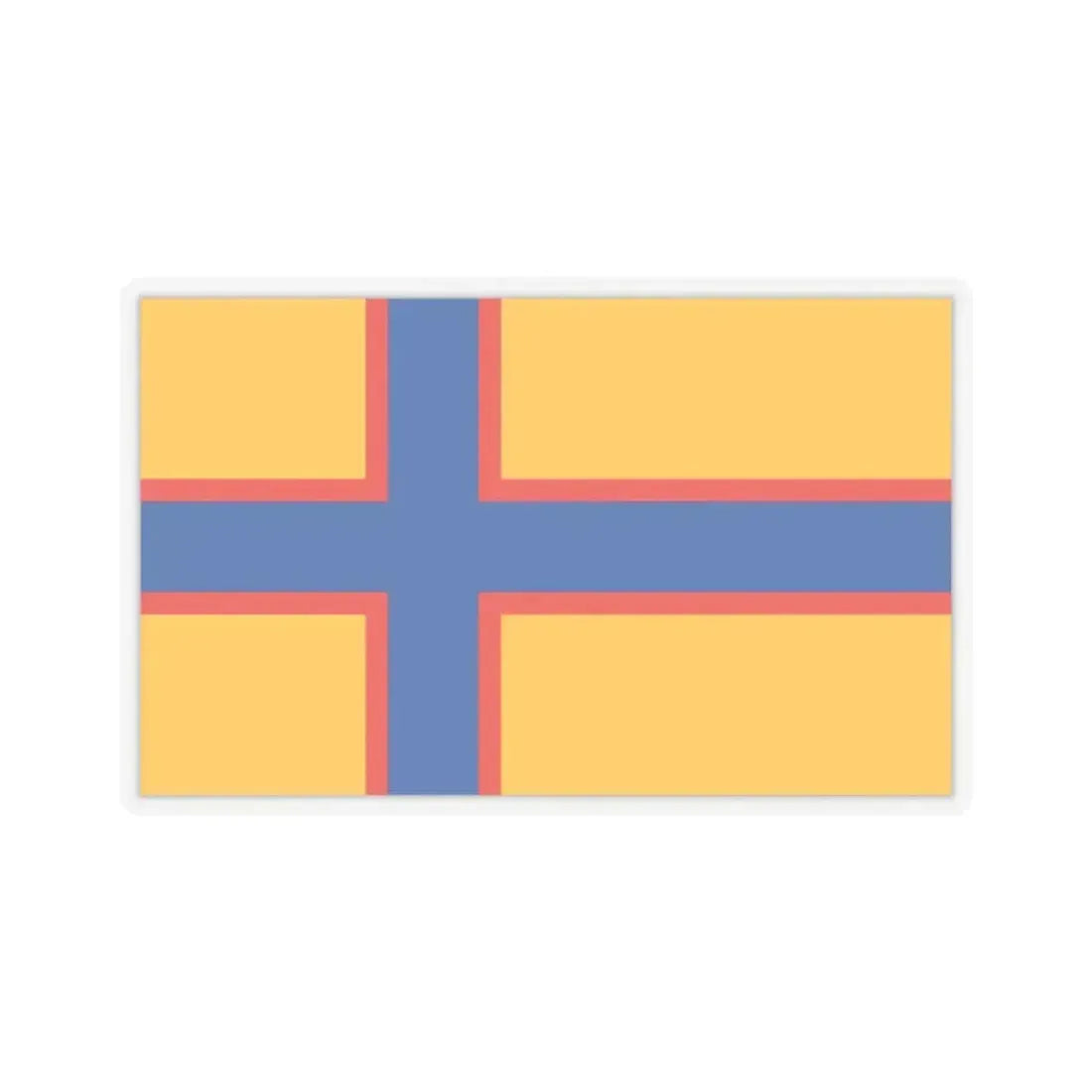 Flag of Ingrian Finns Estonia - STICKER Vinyl Kiss-Cut Decal 2 Inch Transparent - The Sticker Space