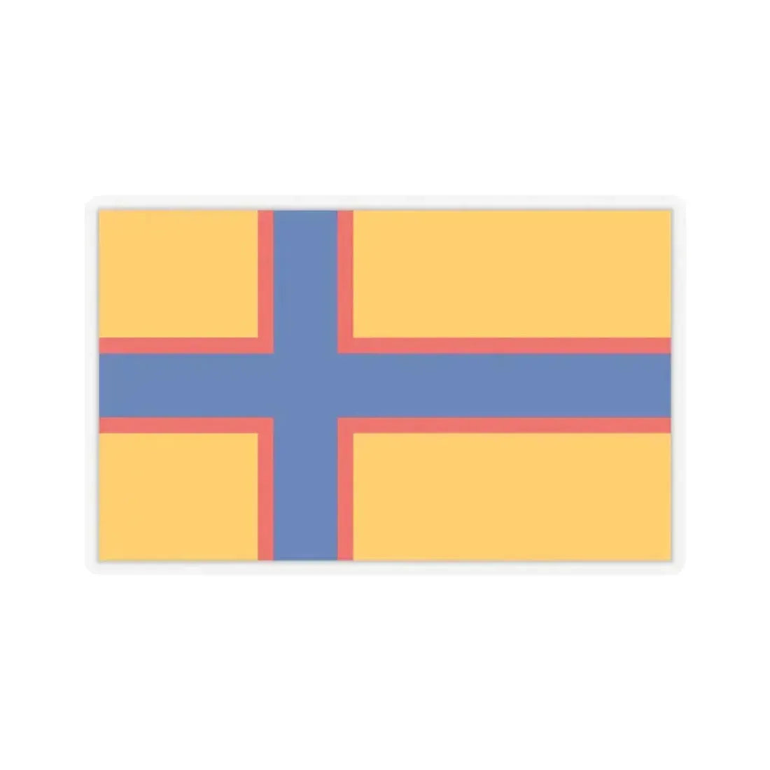 Flag of Ingrian Finns Estonia - STICKER Vinyl Kiss-Cut Decal 3 Inch Transparent - The Sticker Space