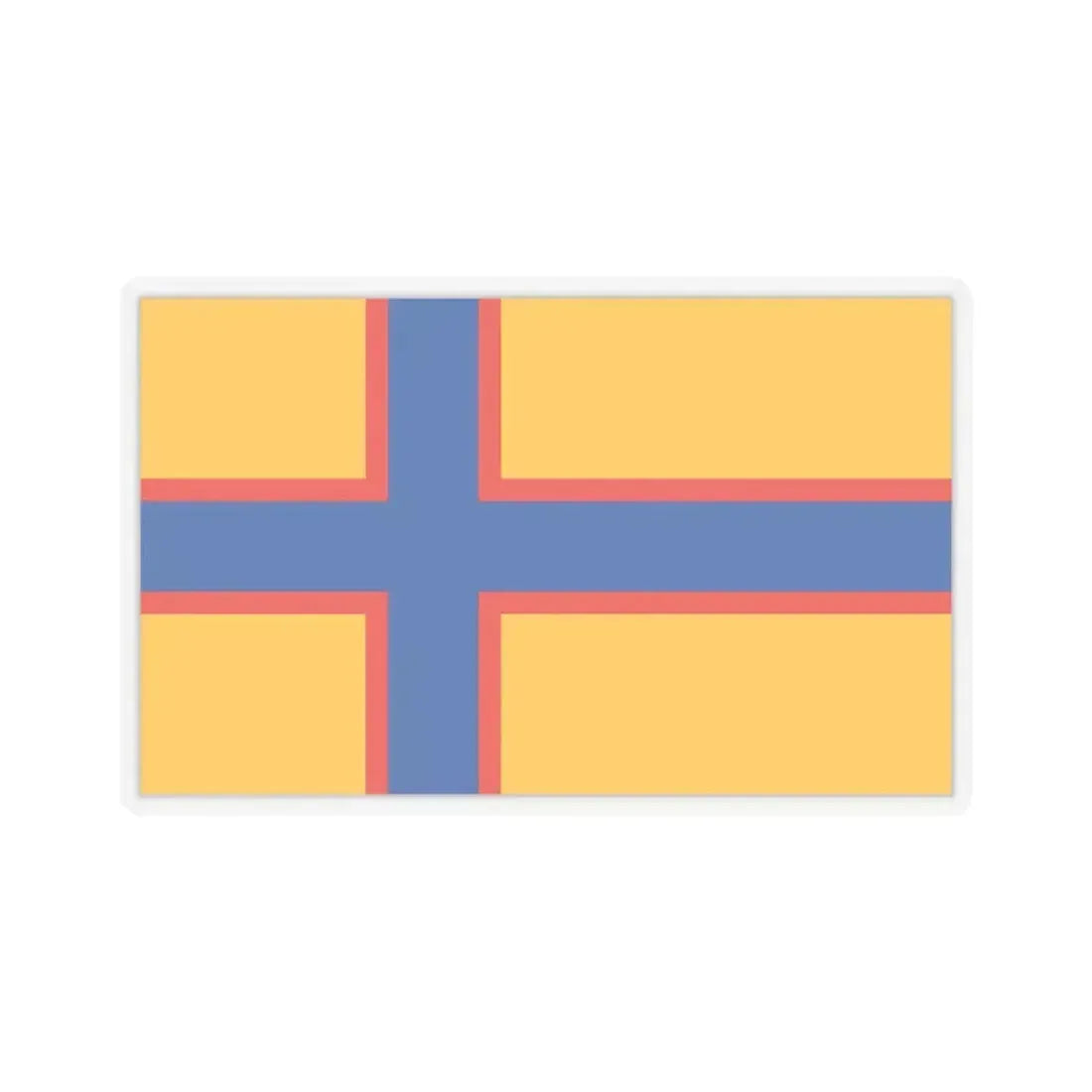Flag of Ingrian Finns Estonia - STICKER Vinyl Kiss-Cut Decal 6 Inch Transparent - The Sticker Space