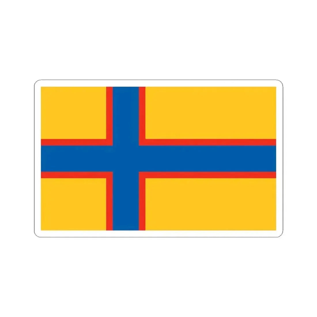Flag of Ingrian Finns Estonia - STICKER Vinyl Kiss-Cut Decal 6 Inch White - The Sticker Space